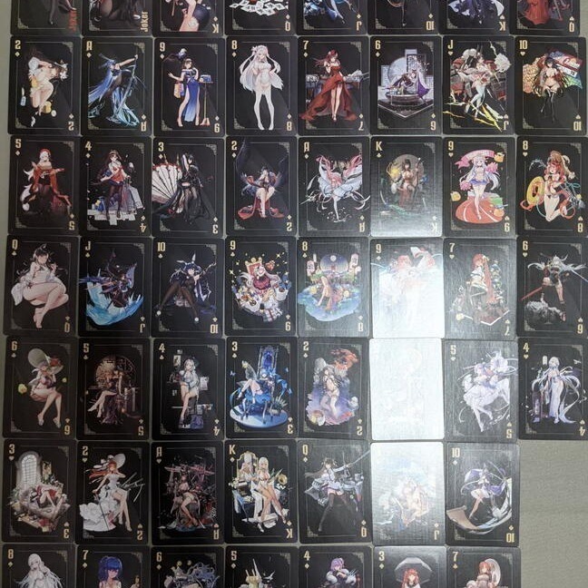 [萌之屋]~ 崩壞星穹鐵道 碧藍航線.明日方舟 原神 FATE 撲克牌 黑芯 樸克牌-細節圖3