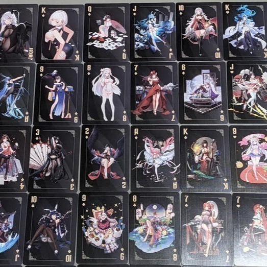 [萌之屋]~ 崩壞星穹鐵道 碧藍航線.明日方舟 原神 FATE 撲克牌 黑芯 樸克牌-細節圖4