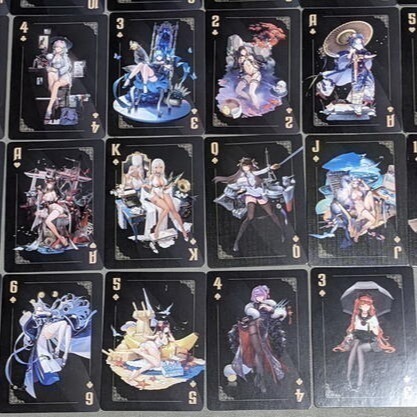 [萌之屋]~ 崩壞星穹鐵道 碧藍航線.明日方舟 原神 FATE 撲克牌 黑芯 樸克牌-細節圖5