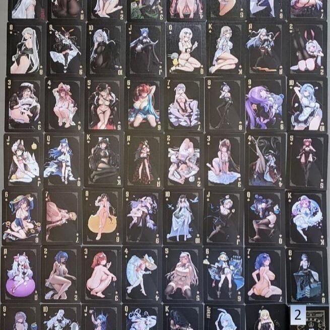 [萌之屋]~ 崩壞星穹鐵道 碧藍航線.明日方舟 原神 FATE 撲克牌 黑芯 樸克牌-細節圖6