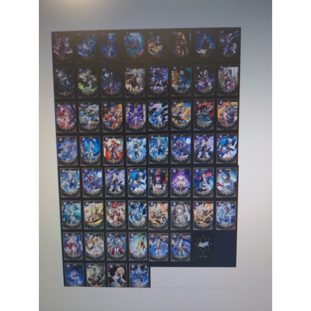 [萌之屋]~ 崩壞星穹鐵道 碧藍航線.明日方舟 原神 FATE 撲克牌 黑芯 樸克牌-細節圖9