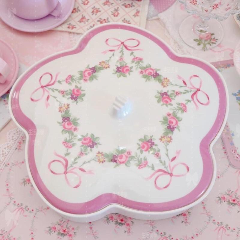 鄉村風/糖果盒/過年糖果盒/玫瑰/糖果分類盒/糖果堅果分隔盒/糖果分格盒-細節圖3