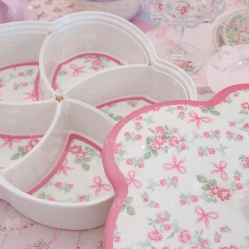 鄉村風/糖果盒/過年糖果盒/玫瑰/糖果分類盒/糖果堅果分隔盒/糖果分格盒-細節圖4