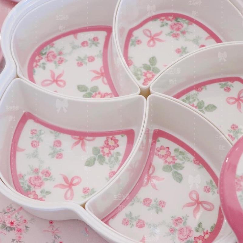 鄉村風/糖果盒/過年糖果盒/玫瑰/糖果分類盒/糖果堅果分隔盒/糖果分格盒-細節圖7