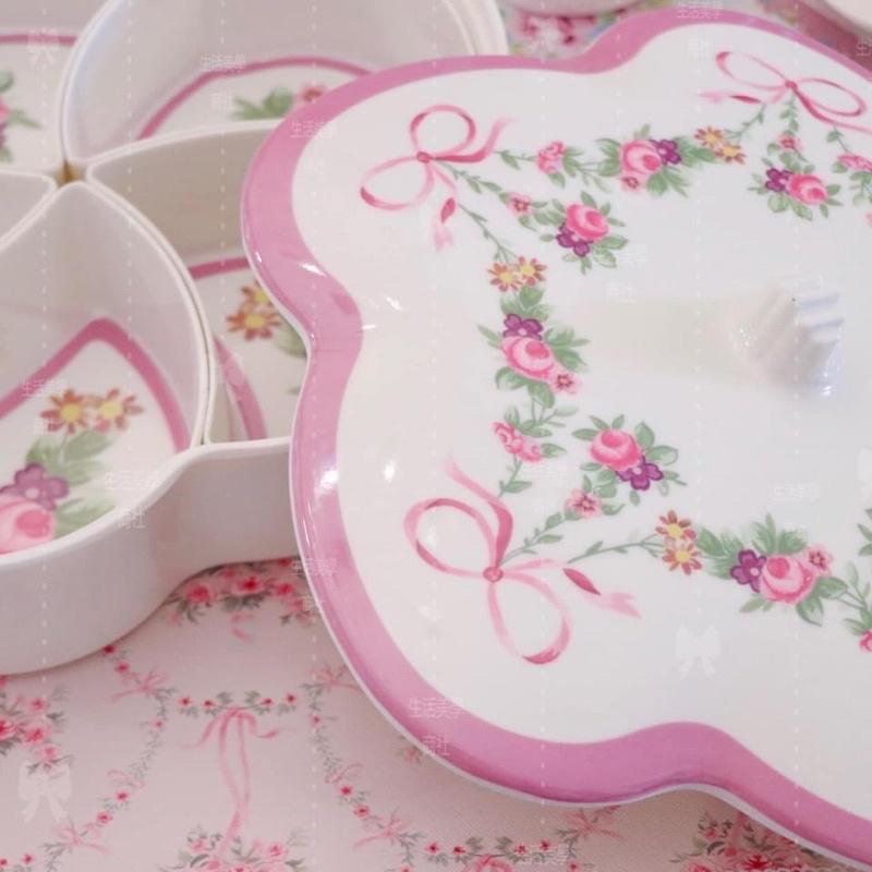 鄉村風/糖果盒/過年糖果盒/玫瑰/糖果分類盒/糖果堅果分隔盒/糖果分格盒-細節圖9