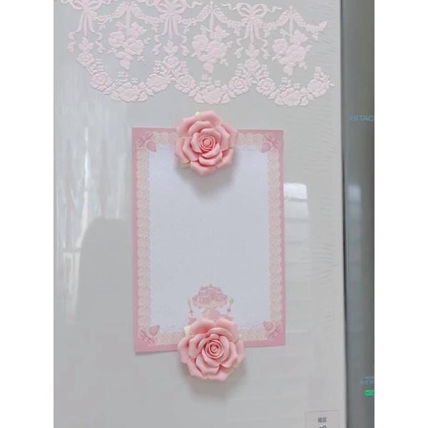 🌹手工陶瓷玫瑰花冰箱磁鐵🌹-細節圖4