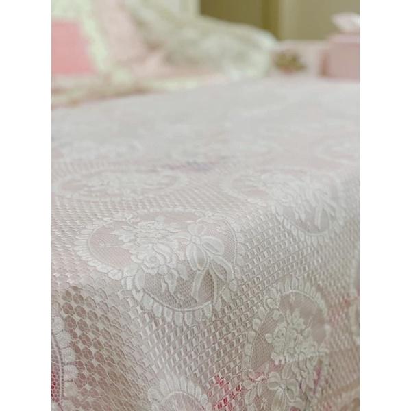 🎀蝴蝶結玫瑰花環蕾絲桌巾🎀-細節圖2