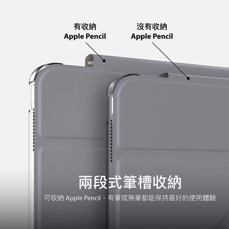 授權經銷-SwitchEasy魚骨Origami Nude iPad/Air/Pro/mini8.3/iPad11保護套-細節圖3