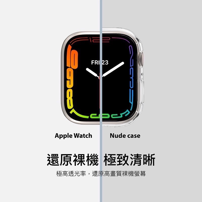 【現貨免運】SwitchEasy 魚骨牌  Apple Watch 7/ 8/Ultra 鋼化玻璃保護殼 一體式保護殼-細節圖4