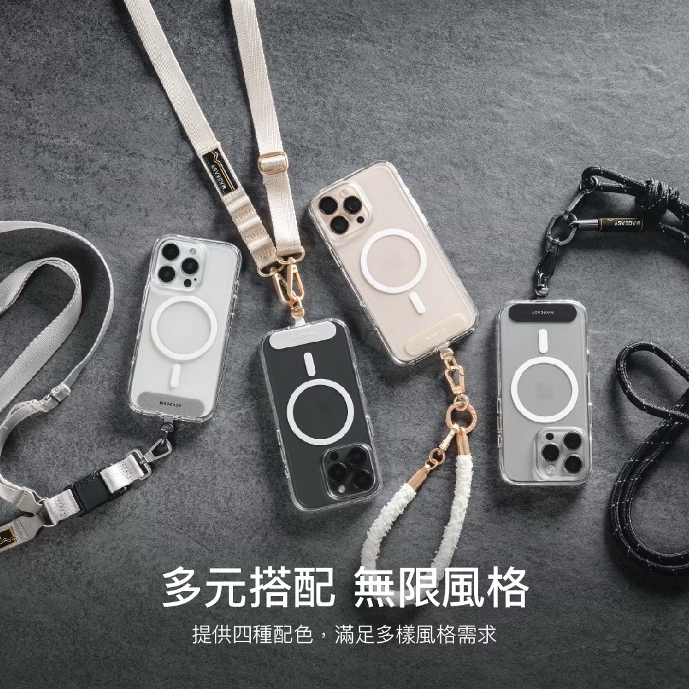 授權經銷-MAGEASY 360°旋轉掛繩片 Strap 手機掛片 (相容 iOS / Android 手機殼)-細節圖6