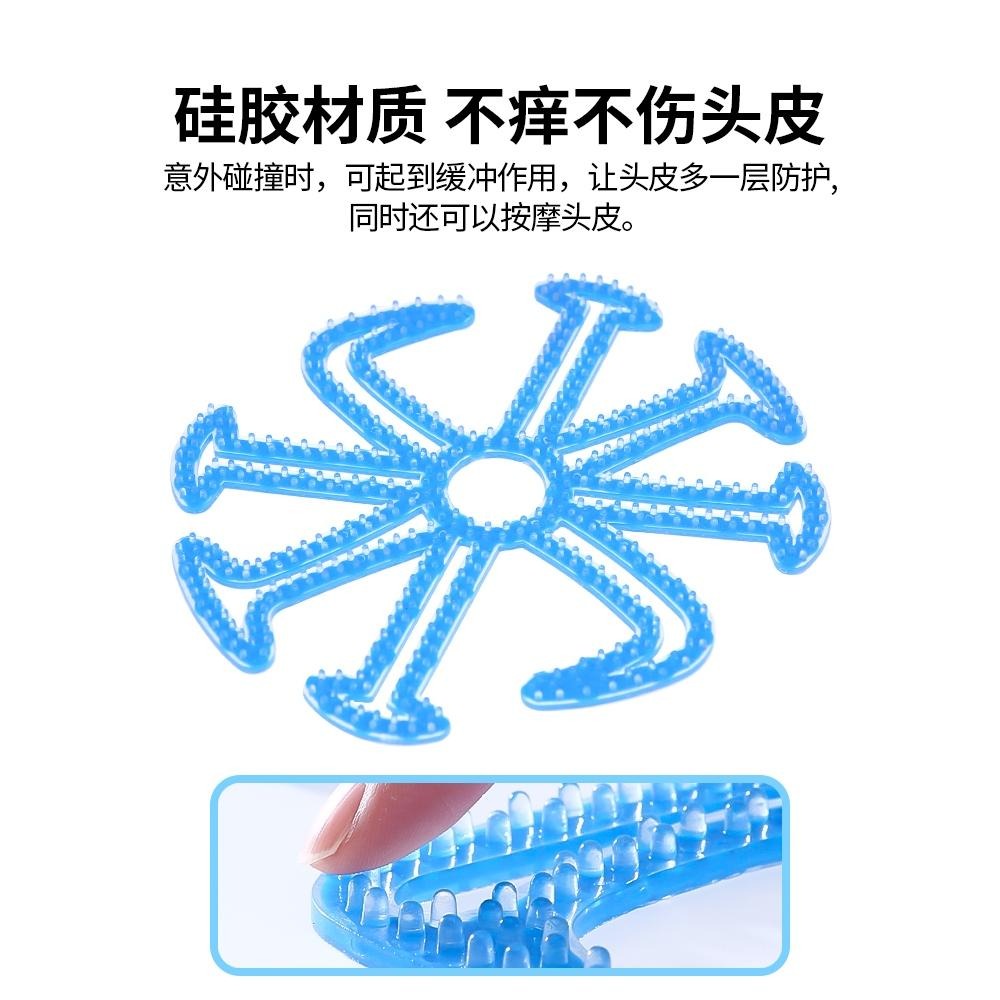 安全帽隔熱墊 頭髮不塌神器 安全帽透氣 矽膠安全帽內襯 安全帽墊 隔熱 透氣 舒適 防滑 安全帽墊 安全帽內襯-細節圖3