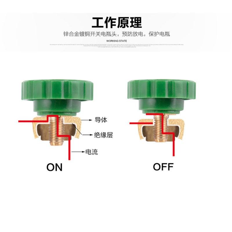 汽車斷電 汽車電池斷電開關 適用15mm 至 17mm 電瓶斷電 電瓶保護開關 負極斷電開關-細節圖3
