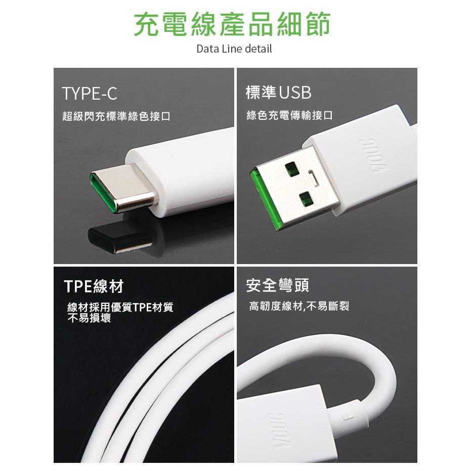 適用 OPOO TYPEC  快充線 5A 65W 閃充 VOOC OPPO快充 OPPO充電線-細節圖4