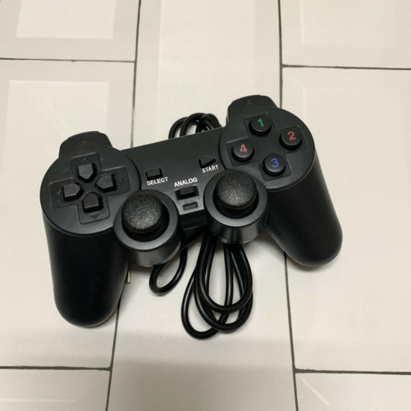 現貨 全新黑色 PC電腦遊戲用 震動搖桿 USB 遊戲 手把 手柄 免驅動 搖桿-細節圖2