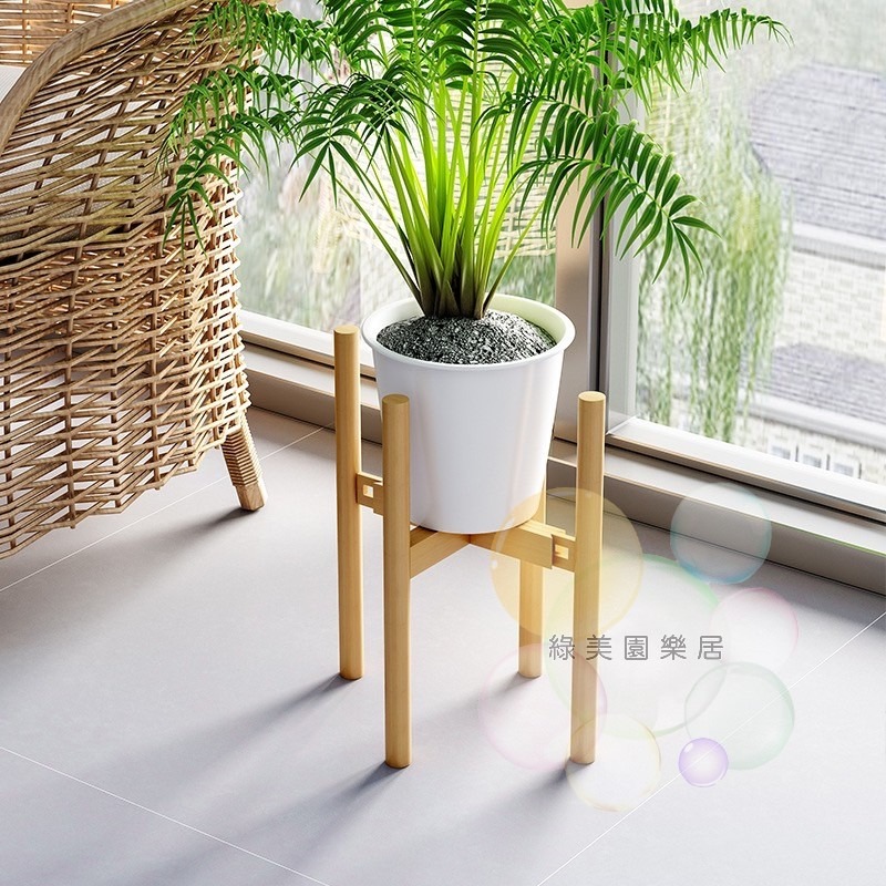 可伸縮十字花架 【綠美園樂居】實木 盆栽架 花盆架 增高架 花盆木架 木花盆架 十字花架 花盆增高 花盆支架 實木花架-細節圖3