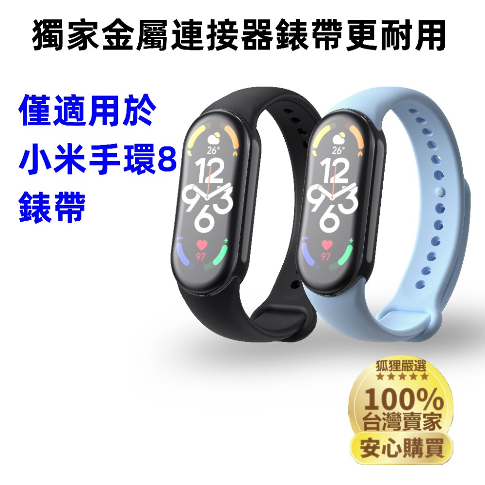 小米手環10/9/8代通用錶帶 小米8矽膠錶帶/原廠同款金屬快拆/高品質TPU材質/防汗防水/多種顏色可選/替換腕帶-細節圖3