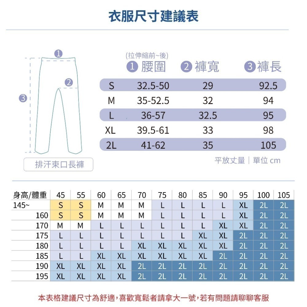 【台灣製 速乾認證】吸濕排汗縮口褲男 速乾褲 大尺碼運動長褲女 鬆緊長褲 睡褲 工作休閒褲 防曬束口褲 0201N 高森-細節圖9