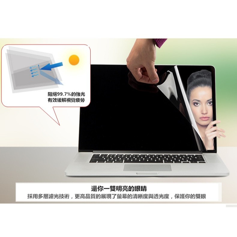 【高透螢幕膜】適用 15吋 MacBook Air M2 2023 (A2941) 貼膜 抗眩光 亮面 霧面 螢幕保護貼-細節圖3