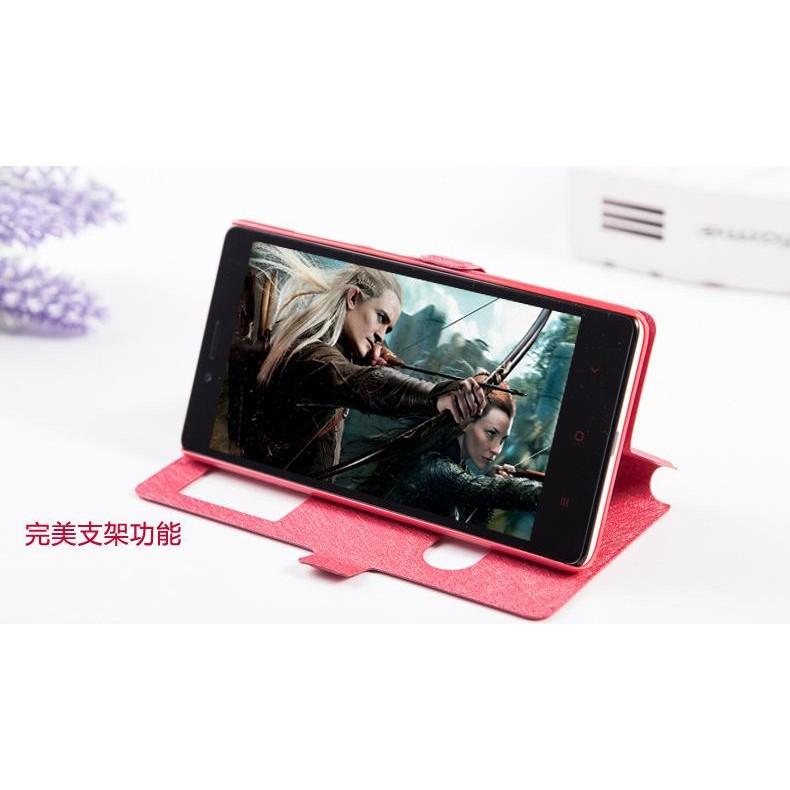 【免翻蓋接聽】三星 Galaxy Note2 N7100 手機套 保護套 皮套 手機殼 保護殼 雙視窗 支架 磁扣 皮套-細節圖4