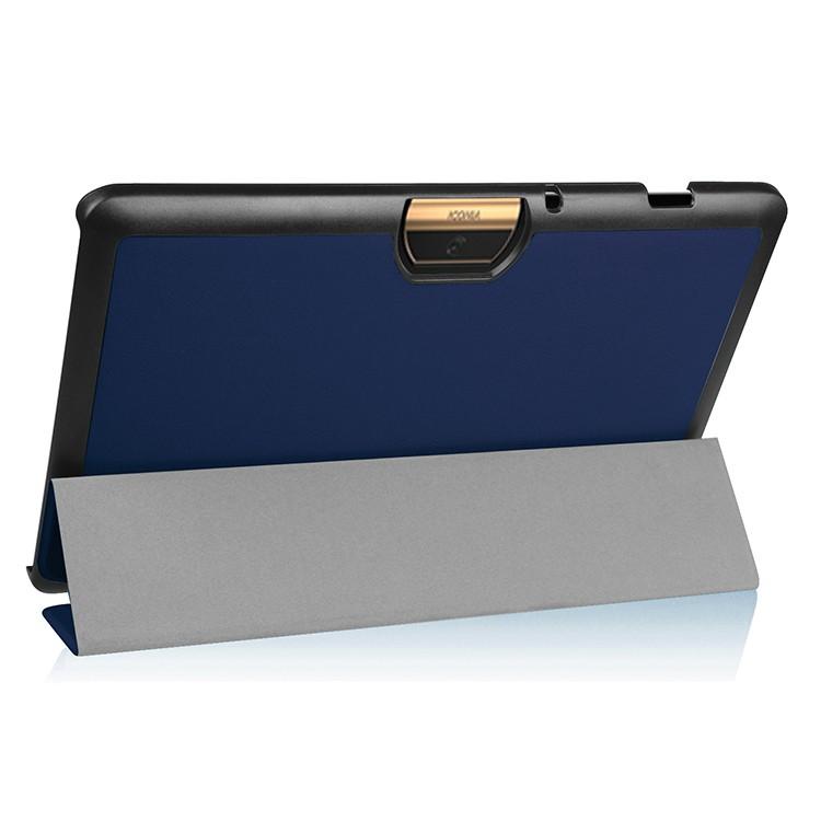 【超薄三折】Acer Iconia One 10 B3-A40 休眠 支架 磁扣 磁吸 保護套 保護殼 皮套 卡斯特紋-細節圖4