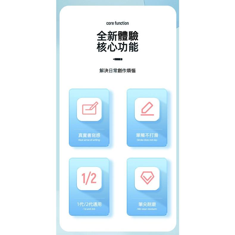 【魔改筆尖】改造筆尖 適用 Apple Pencil 1 2 平板 觸控筆 類紙膜 針管 透明 白色 iPad 替換筆頭-細節圖8