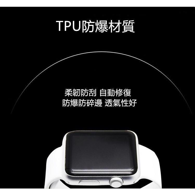 【防爆滿版軟膜】Apple Watch Series 6 5 4 SE 40 44mm 螢幕保護貼 TPU 貼膜 手錶膜-細節圖2