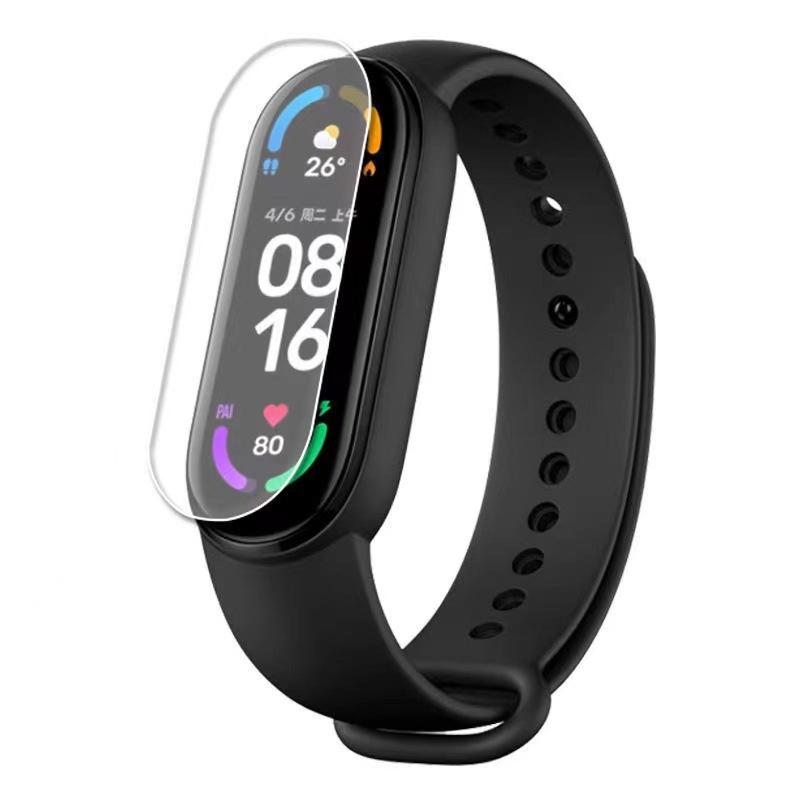 【防爆滿版軟膜】適用 小米手環7 小米手環 7 PRO 抗藍光 高清高透 手錶膜 螢幕 保護貼 保護膜 TPU 貼膜-細節圖2