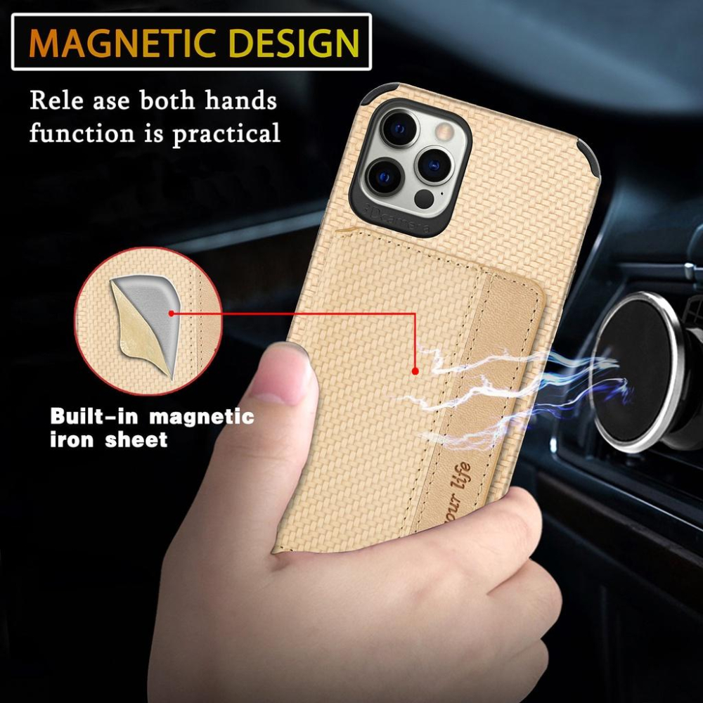 【纖維紋錢包殼】三星 S21 FE 5G S21+ G9960 全包 商務 磁吸 支架 保護殼 手機殼 防摔殼-細節圖3