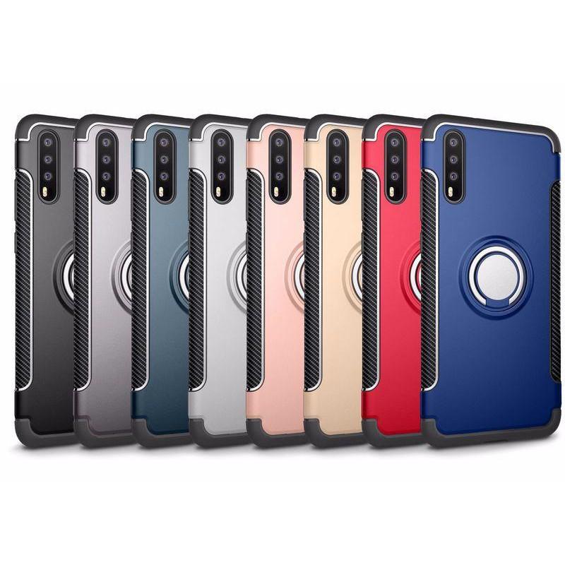 【鎧甲防護】OPPO R17 金屬磁吸 旋轉指環 防摔防震 TPU+PC 手機套 支架 車架 保護套 保護殼-細節圖2