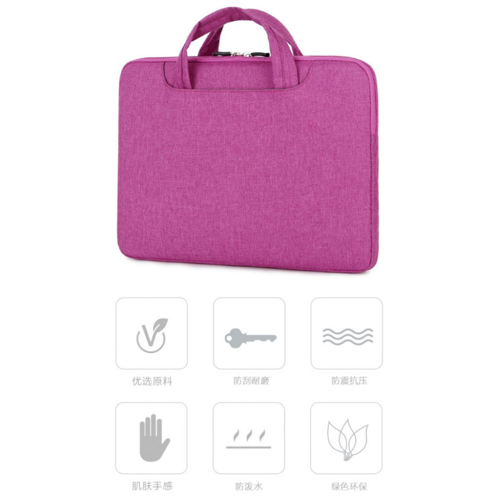 【時尚電腦包-防震版】13吋 適用 蘋果 iPad Pro 12.9 吋 2015 - 2022 筆電包 保護套 內膽包-細節圖6