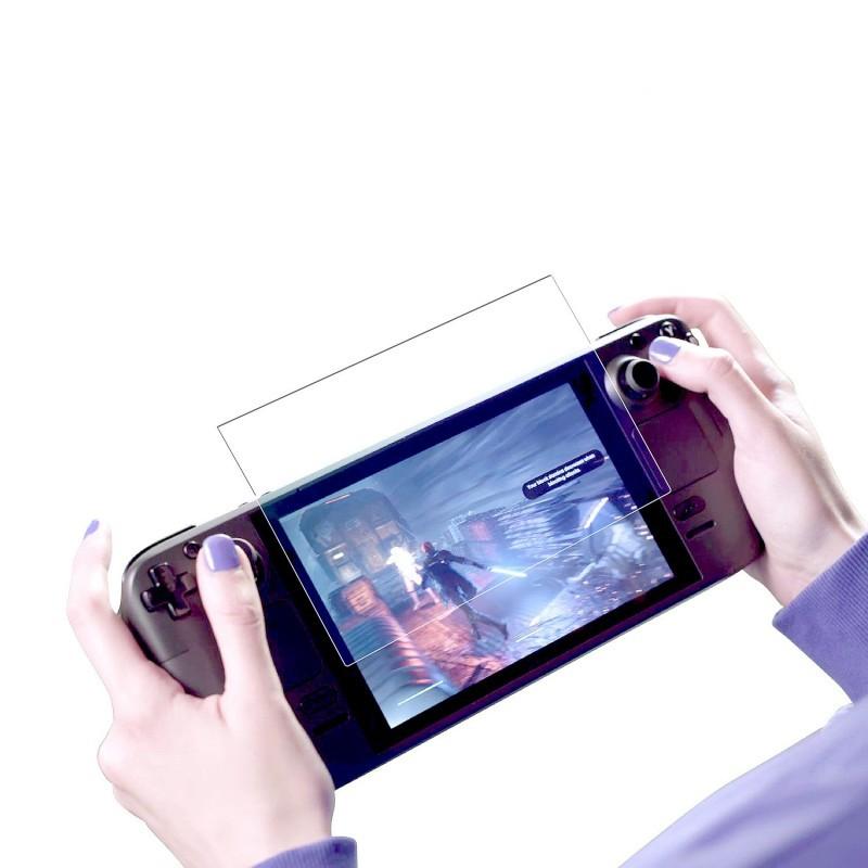 【高透防指紋】適用 valve Steam Deck 一體式掌機 亮面 霧面 鋼化玻璃貼 貼膜 鋼化膜 螢幕保護貼 9H-細節圖3