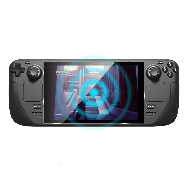 【高透防指紋】適用 valve Steam Deck 一體式掌機 亮面 霧面 鋼化玻璃貼 貼膜 鋼化膜 螢幕保護貼 9H-細節圖4