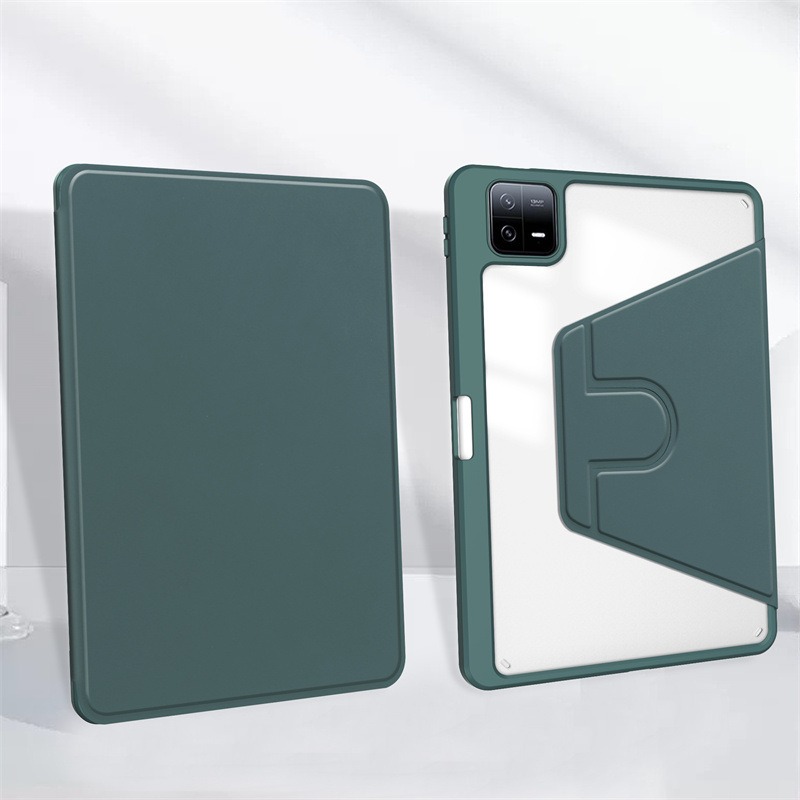 【透明旋轉套】帶筆槽 適用 Xiaomi Pad 7 小米平板7 Pro 保護套 皮套 支架 站立 休眠 透明殼 保護殼-細節圖5