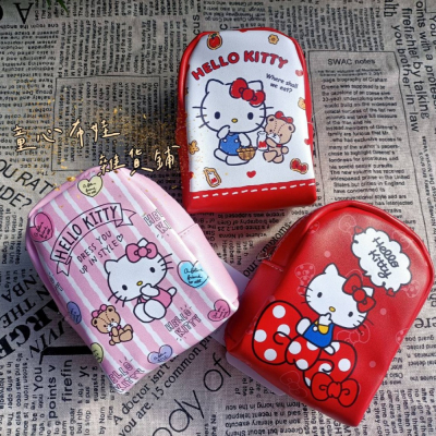 童心布娃雜貨鋪 現貨 正版授權 三麗鷗 Hello Kitty KT 背包式零錢袋 背包造型零錢包