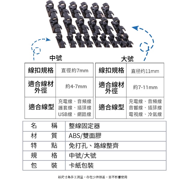 【現貨秒發🥇免運】延長線固定器 自粘式理線器 理線器 電線固定扣 電線收納 整線器 理線管 理線 收納 清潔桌面 整潔-細節圖3