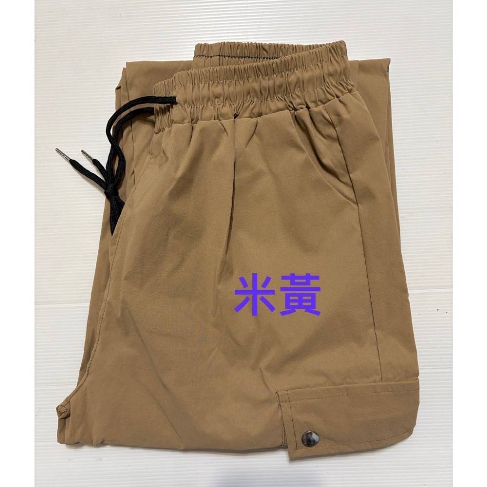 工裝褲 中高腰伸縮褲頭彈力束口工裝褲（231）-規格圖5