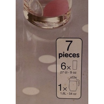 [全新] Luminarc 玻璃茶具組 下午茶茶具 聚會茶具 1壺6杯-細節圖2