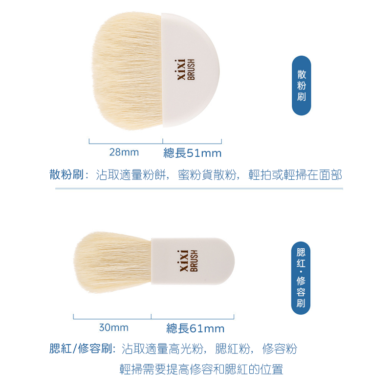 全館免運✨天天出貨 刷具 6支迷你便攜刷具組 旅遊刷具組 攜帶刷具組 刷具组合 化妝刷套組 蜜粉刷 腮紅刷 眼影刷-細節圖4
