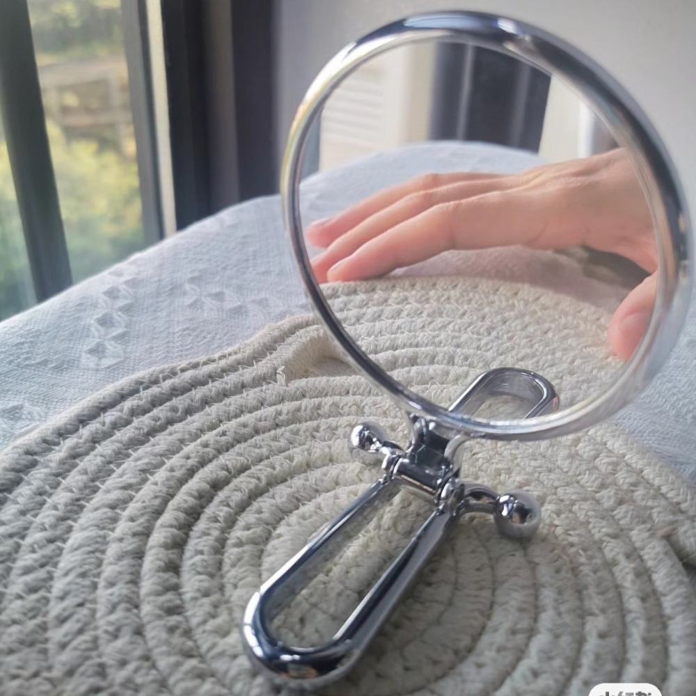 全館免運✨天天出貨 摺疊放大補妝鏡 2倍 5倍10倍放大化妝鏡 手拿鏡 手持鏡 美妝雙面鏡 迷你手拿鏡 鏡子 小紅書-細節圖2