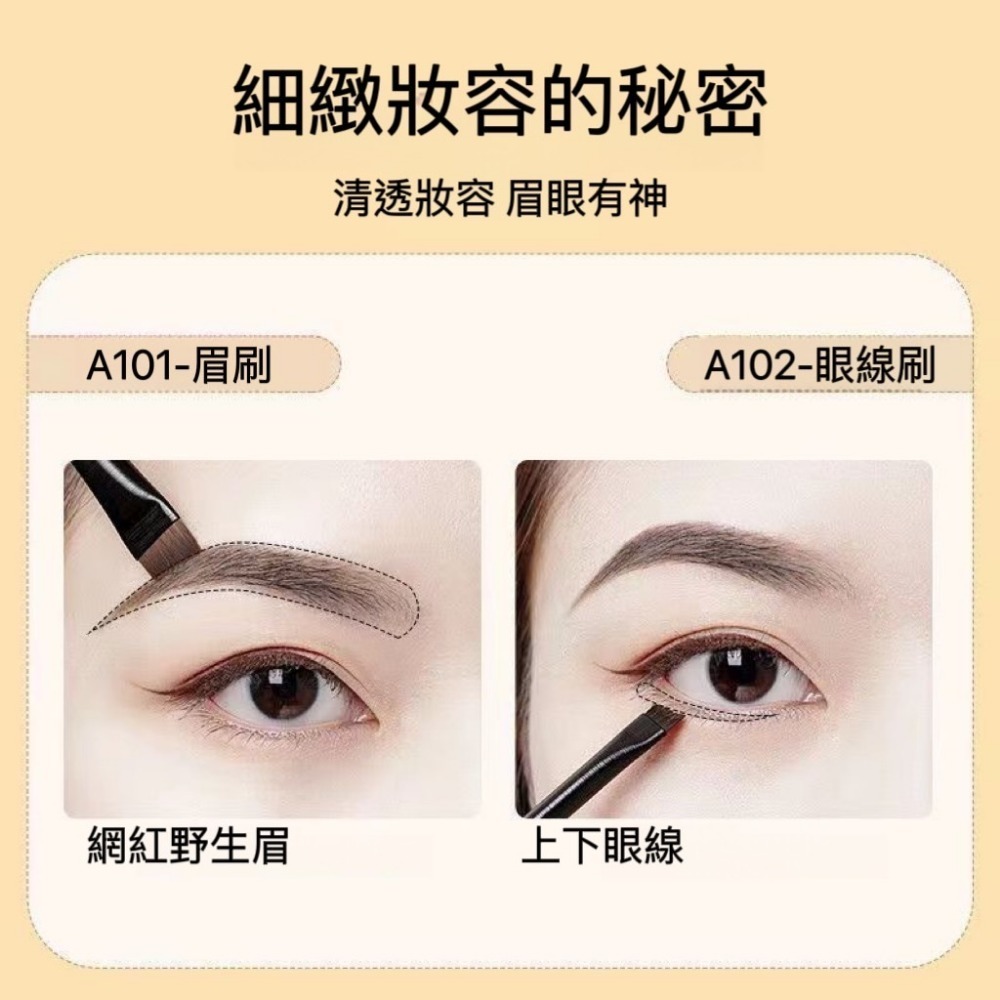 全館免運✨現貨 刀鋒眼線刷 超薄眉刷 王霏霏 PONY同款 小紅書同款 精細斜角勾勒 扁平頭化妝刷 巨好用 刷具-細節圖6