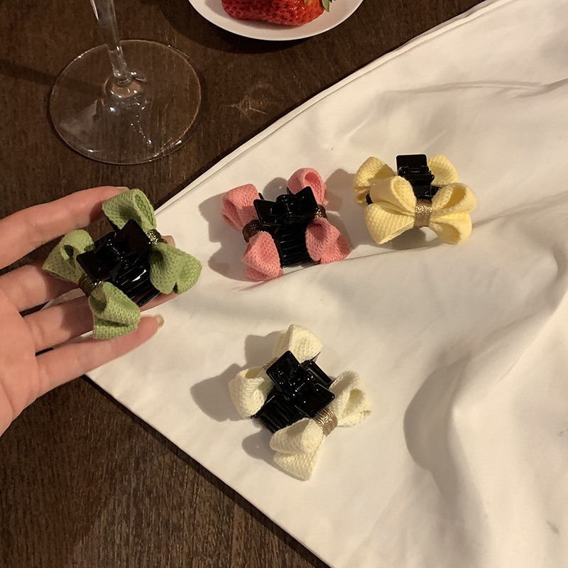全館免運✨天天出貨 雙面蝴蝶結小抓夾 氣質甜美髮飾 頭飾 劉海神器 親子款碎髮髮夾 小鯊魚夾 小紅書同款-細節圖2