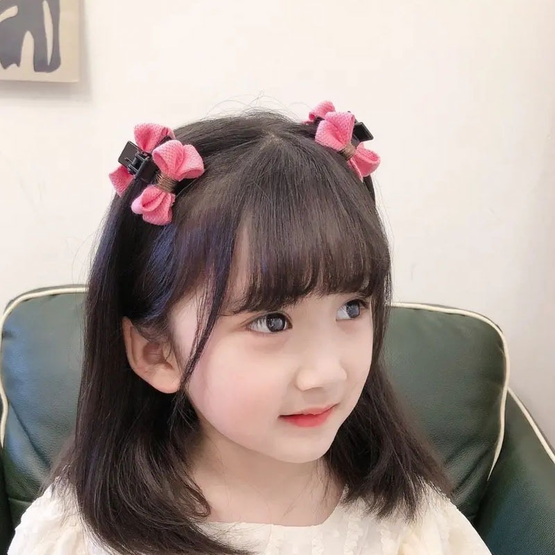 全館免運✨天天出貨 雙面蝴蝶結小抓夾 氣質甜美髮飾 頭飾 劉海神器 親子款碎髮髮夾 小鯊魚夾 小紅書同款-細節圖6