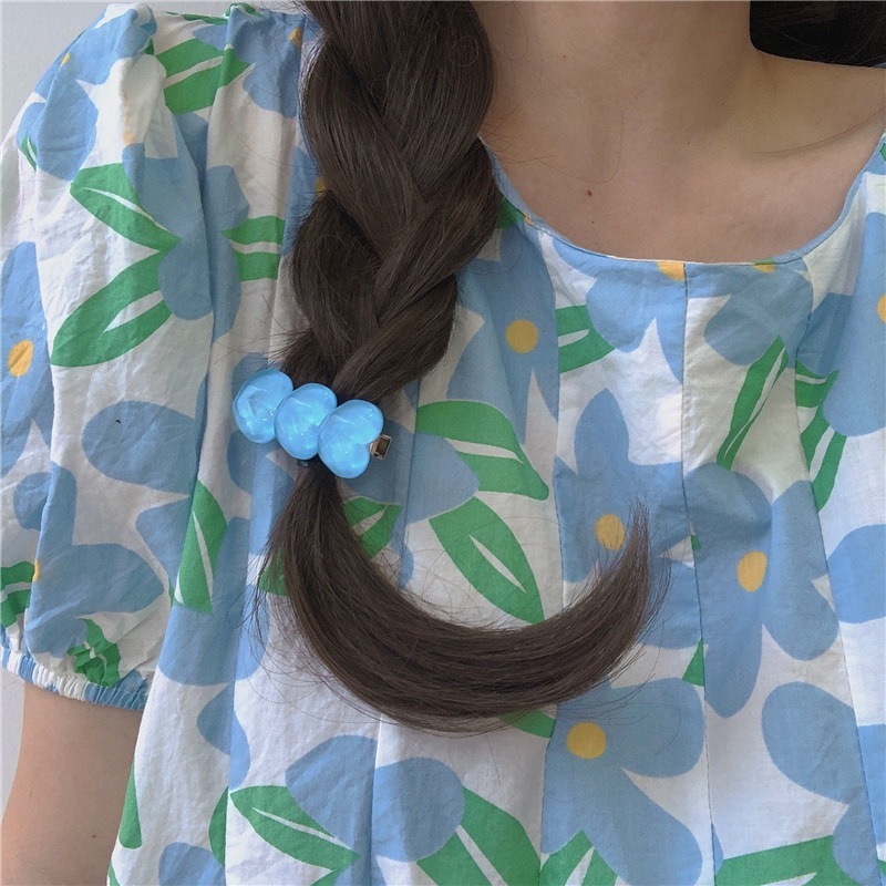 全館免運✨天天出貨 多巴胺水波紋愛心髮夾 甜美少女果凍水波紋愛心髮夾 糖果色心形瀏海夾 邊夾 小紅書同款-細節圖7