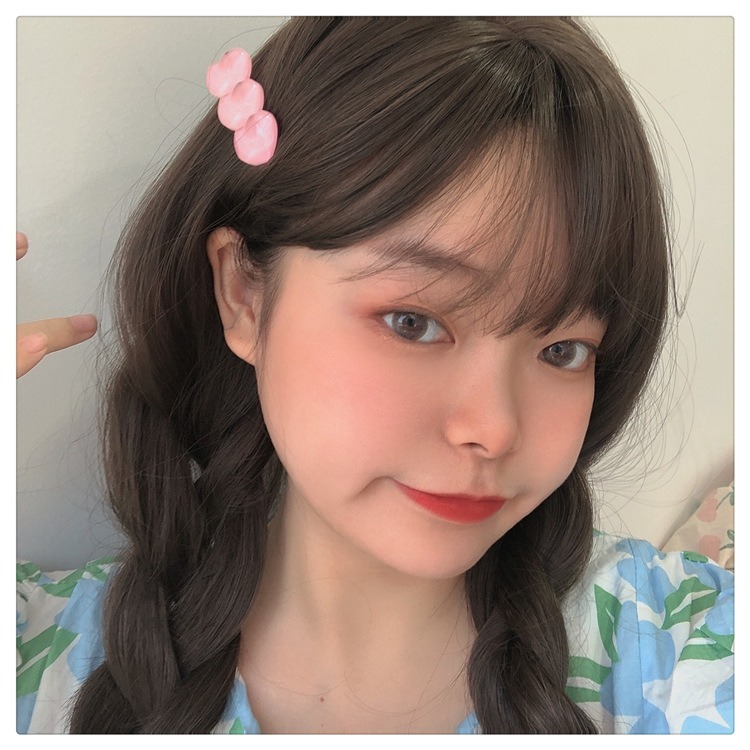 全館免運✨天天出貨 多巴胺水波紋愛心髮夾 甜美少女果凍水波紋愛心髮夾 糖果色心形瀏海夾 邊夾 小紅書同款-細節圖8
