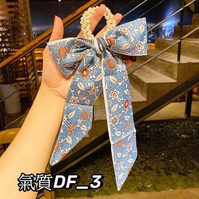 台灣出貨✨現貨 多功能優質緞面髮束 髮帶 綁包包絲巾 洗臉化妝頭巾 韓版 可愛甜美領巾 馬尾兩用 髮飾絲巾 法式 髮圈-細節圖5