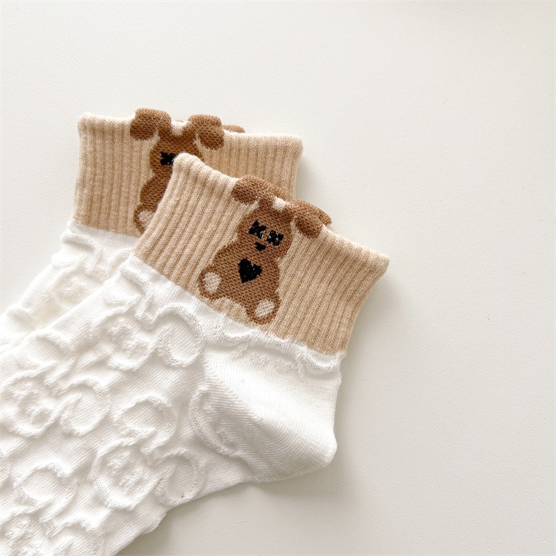 台灣出貨✨現貨 襪子 白襪子 可愛造型碎花短襪 透氣 白色襪子 學生襪 透氣吸汗 透氣防汗 少女襪 船型襪 日系女襪百搭-細節圖8