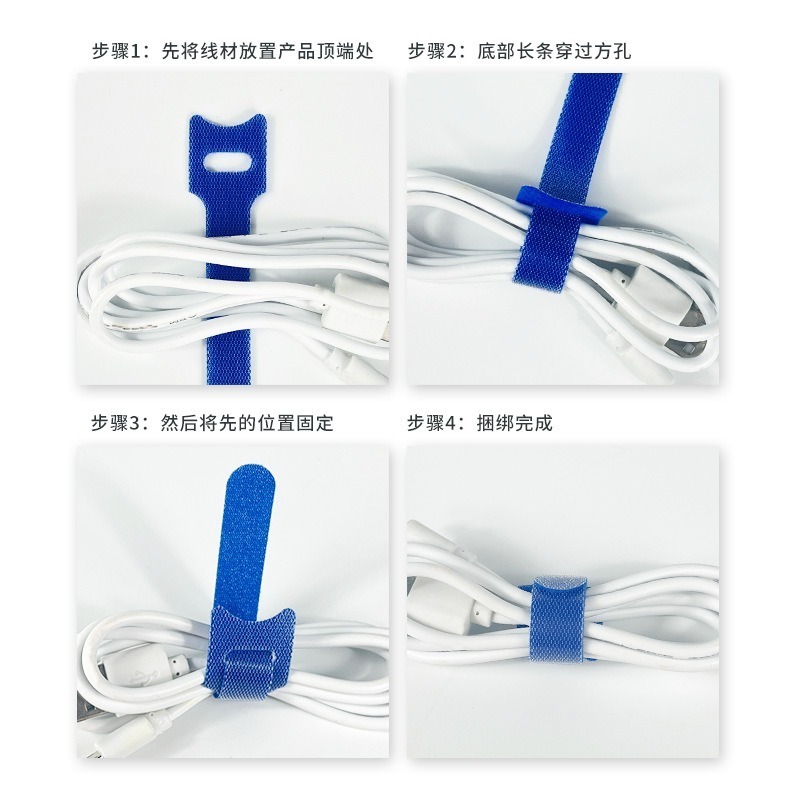 台灣出貨✨預購 束帶 理線帶 束帶 理線器 繞線器 集線器 T型理線帶 魔術氈 綁線帶 數據線收納 魔鬼氈束線帶 收納-細節圖4