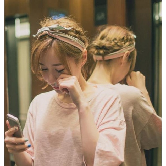 台灣出貨✨現貨 韓國寬版條紋蝴蝶結髮圈 頭飾 楊紫同款 鐵絲髮帶兔耳朵 簡約百搭 髮飾 小紅書同款 網紅 兒童髮帶-細節圖2