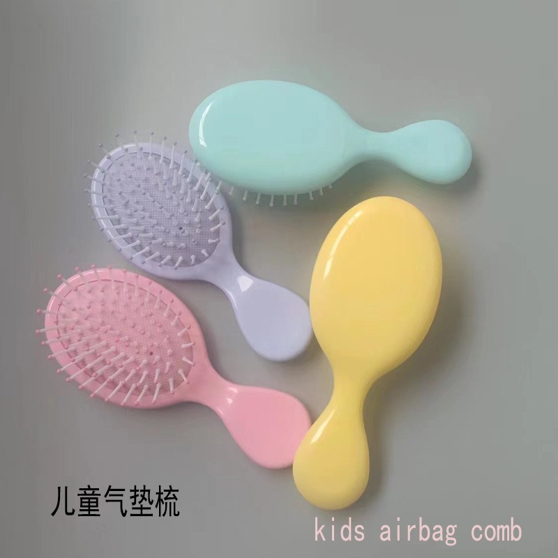 台灣出貨✨現貨 氣墊按摩梳 兒童氣墊梳 奶油膠梳子 馬卡龍氣墊按摩梳 順髮防靜電 攜帶方便 補妝梳 美髮梳 兒童DIY梳-細節圖4