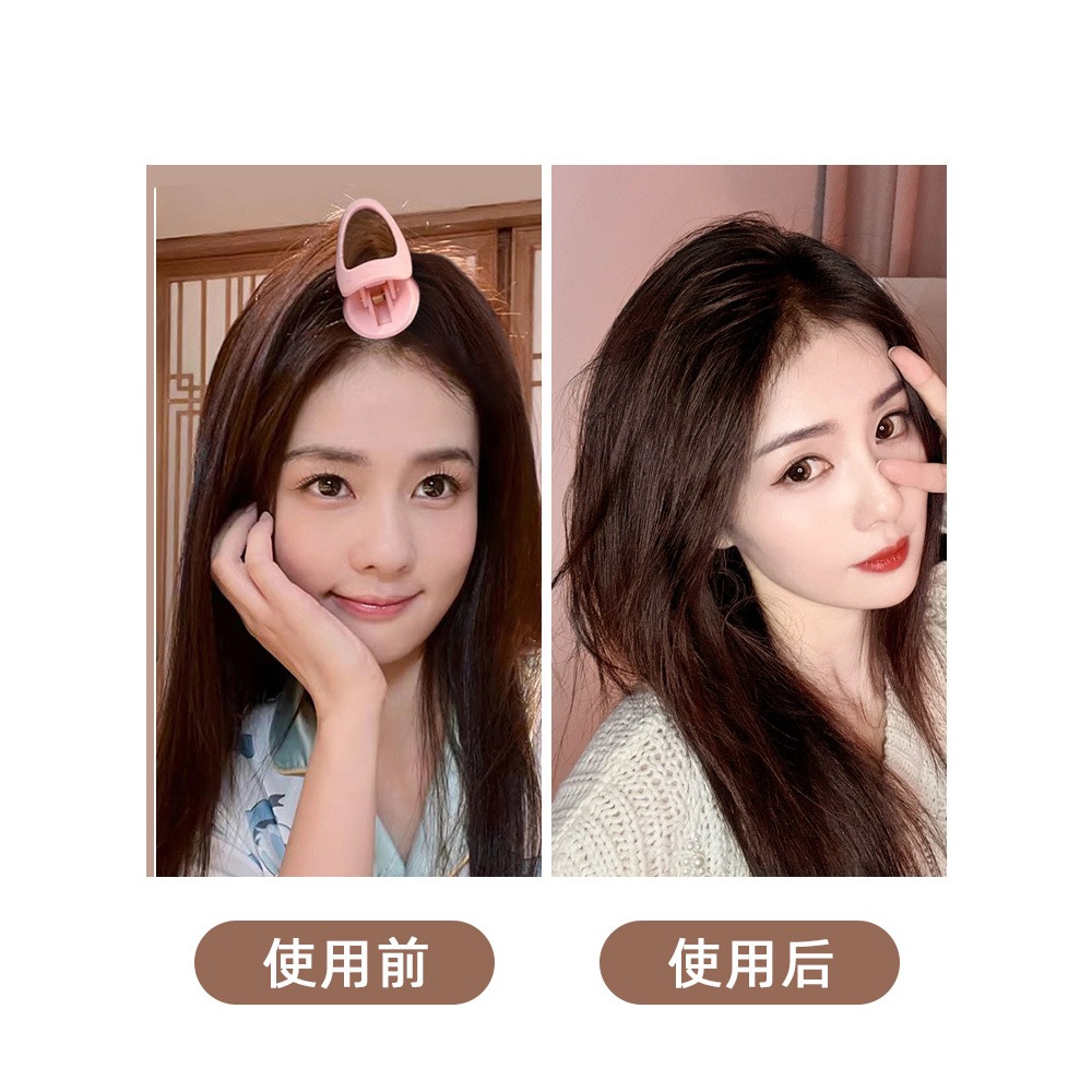 現貨 台灣 ✨ 白鹿同款 鄭書意同款 趙露思同款 頭髮蓬鬆夾 瀏海捲 髮根夾 防塌髮定型夾子 無痕髮夾 韓國墊髮夾 髮夾-細節圖9